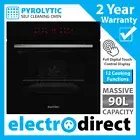 Eurolec Pyrolytic Self Cleaning Built-in Pyro Oven - Massive 90L - 13 functions