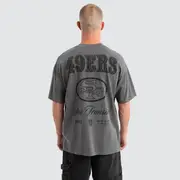 [Nena and Pasadena NFL] San Francisco 49ers Defence Raptor Tee Pigment Charcoal