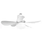 30W Ceiling Fan Light 3 Speeds LED Bulb Ceiling Fan (White Large Remote) Hot