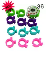 PeavyTailor 36Pcs (#12) Bobbin Holders Thread Clips Spool Huggers for Embroidery