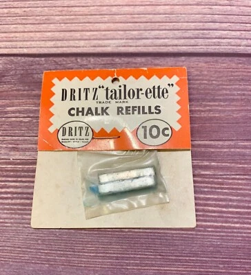 1950s Dritz Tailor-ette Chalk Refills Vintage Sewing Dress Making #692 NEW
