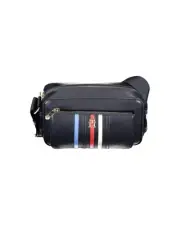 Tommy Hilfiger Julia Crossbody Bag Black Leather Women Blue Handbags