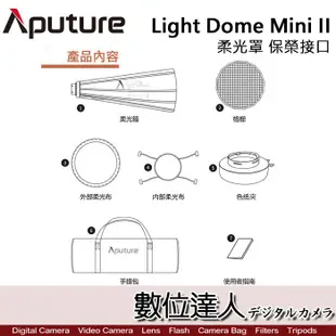 Aputure 愛圖仕 Light Dome mini II 柔光罩 保榮接口 LS C120d 300X用 數位達人