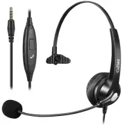 3.5mm Jack Cell Phone Headset with Microphone Noise Cancelling for PC Laptop,...
