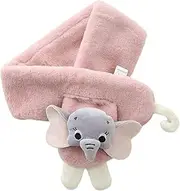 [HAPINARY] Soft Elephant Plush Scarf for Boys and Girls Breathable Winter Shawl Unisex Neck Wrap Adorable Elephant Design