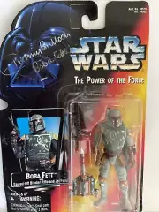 Jeremy Bulloch signed Boba Fett Half Circles Star Wars POTF Kenner 1995 TY