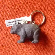 AUSTRALIAN ANIMAL WOMBAT FUNDRAISER KEYCHAIN Pack of 10