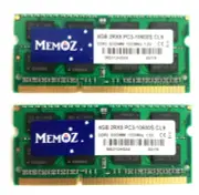 Memoz 8GB DDR3L 1333 Mhz 2x4GB Notebook RAM PC3 10600S Laptop Memory 5 Years Wty