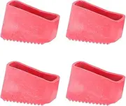 4pcs Ladder Feet Rubber Pads Cover Non- Slip Telescoping Ladder Foot Mat Cushion Sole Extension Ladder Shoe Accessory for Folding Ladder Parts Rosy