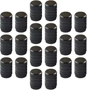 20 Pieces Tire Valve Stem Caps Accessories Practical Portable Aluminum Alloy Tire Air Caps Stem Covers for Suvs Cars, Black
