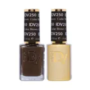DND DIVA - #250 Cedar Brown - Nail Gel & Lacquer Polish Duo 15ml