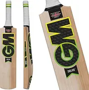 Gunn & Moore GM Cricket Training Bat | Catching for Coaching Fielding Practice | Narrow to Improve Technique & Accuracy | Zelos | Prime English Willow