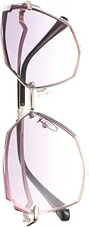 [FOMIYES] 1Pair Polygonal Sunglasses for Sun Protection Unisex Stylish Eyewear Unique Design for Outdoor Activities and Parties Adorable Decor Frame with Gradient Lenses