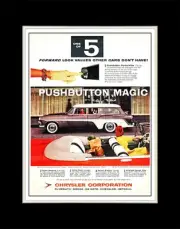 1956 DeSoto Firedome 4 Door Station Wagon Pushbutton Magic - Matted to 11x14