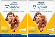 Sentinel Spectrum Tasty Chews for Medium Dogs 11 to 22Kg Yellow 12 Chews