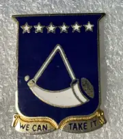 US ARMY 150th Armor We can take it Tank Unit Crest Pin Hat Coat Medal Tanker