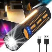 Rechargeable Flashlight High Lumens, Portable Flashlight for Emergencies with...