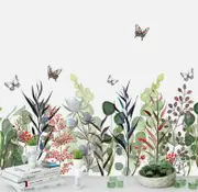 Spring Grass Butterflies Kids Wall Stickers