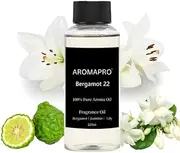 AROMAPRO 100% Pure Aroma Oil – Luxury Citrus Scent Inspired by W Hotel – Calming & Uplifting Bergamot Fragrance – Relaxing Perfume Oil for Home & Personal Use (120 ml, Bergamot 22 (Inspired by W Hotel))