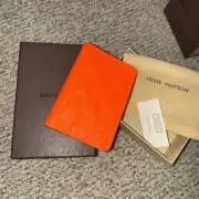 Louis Vuitton N63151 Wallet Billfold Men’s Fluro Orange Damier Womens Rare Neon