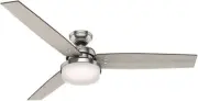 Hunter Sentinel Indoor Ceiling Fan with LED Light and Remote Control, 60" B070