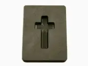 1 oz Custom Cross Gold High Density Graphite Mold Silver Necklace 1-7/16"