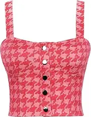 [HAMKVBPR] Womens Sexy Top Women Summer Tops Short Stage Costumes Chic Party Vest Top Shirts