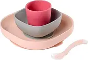 BEABA Silicone Meal Set, Pink
