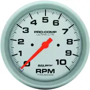 Auto Meter Gauge Ultra-Lite Tachometer 5 in. 0-10K RPM In-Dash Each AMT-4498