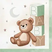 Teddy Bear Dreams Baby Shower Large Napkins / Serviettes (Pack of 16)