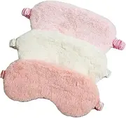 minkissy Plush Eye Mask Steam Applicator Eyes Detachable Hand Accessory Wall Art Stickers Bathroom Sundry Rack Filler Heating Gel Wand Patch Gel Steam Mask Airtight Canister Pan