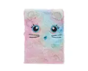 Cartoon Cat Panda Fluffy Diary Girls Journal Notebook Memo Pad Birthday Gift-Colorful Cat