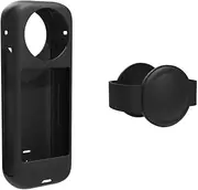 Professional Standard Silicone Protective Body Lens Case for Insta360 One X4 Panoramic Action Camera (Black) (Black)