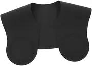 OSOLADY Haircut Shawl Fabric Self Haircut Neck Scarf Pads Protector Wrap Dying Hair Salon Stylist Cutting Collar Hair Cutting Cloak Adults Salon Cape Hair Cutting Collar ﻿ Black