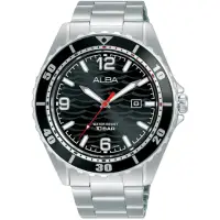 在飛比找momo購物網優惠-【ALBA】雅柏 波紋潛水風格時尚手錶-44mm 情人節禮物