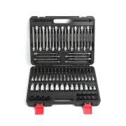 107pcs 1/4" 3/8" 1/2" Drive Bit Socket Set, SAE & Metric Torx Hex Bit Tools Set