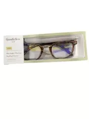 Men's Round Metal Nose Bridge Blue Light Filtering Glasses +1.5, Goodfellow & Co