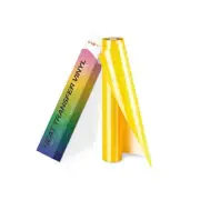 HTVRONT Yellow Glitter HTV Heat Transfer Vinyl Rolls - 10" x 8ft Neon Yellow ...