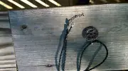 Silver Pentacle Pendant Leather Cord Goth Wiccan Pentagram Retro T8-1