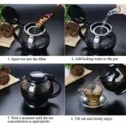Teapot 750ml High quality Heat Resistant small glass tea pot Flower Tea Set