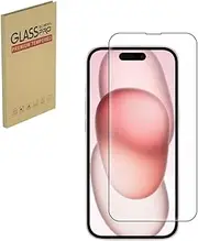 HYGMOCC Screen Protector for iPhone 15Plus -6.7 Inch, Ultra Clear Tempered Glass Film Anti Scratch,9H Hardness Bubble Free, HD Screen Protection (iPhone 15 Plus -6.7 Inch)（1pcs