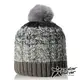 【PolarStar】女 漸層編織保暖帽『灰』P18604 毛球帽 素色帽 針織帽 毛帽 毛線帽 帽子