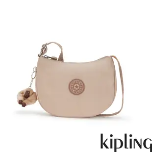 Kipling 溫柔淡雅奶茶色輕便斜背包-CELESTE T