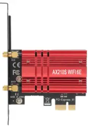 AX210S PCI-E WiFi Card BT5.2 160MHz Tri-Band Expands WiFi into 6GHz/5GHz/2.4GHz