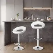 Costway Set of 2 Height Adjustable and 360o Home Bar Stool with Non-Slip Base...