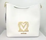 LOVE MOSCHINO SHOULDER BAG IN WHITE - 100% AUTHENTIC, BRAND NEW WITH TAGS