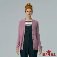 在飛比找蝦皮商城優惠-BRAPPERS 女款 V領排釦開襟衫-紫