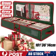 Christmas Xmas Wrapping Wrap Organizer Paper Storage Bag Tidy Gift Decoration