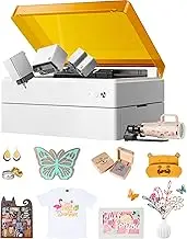 xTool M1 Ultra 4-in-1 Craft Machine(Premium Kit), with Riser Base and Rotary Tool, All-in-One Machine for Vinyl Cutter, Die Cutter, Laser Engraver and Pen Drawing, for Vinyl, Fabric, Wood, Rings, etc