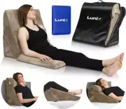 3Pcs Orthopedic Bed Wedge Pillow Set, Post Surgery Memory Foam for Back, Leg & K